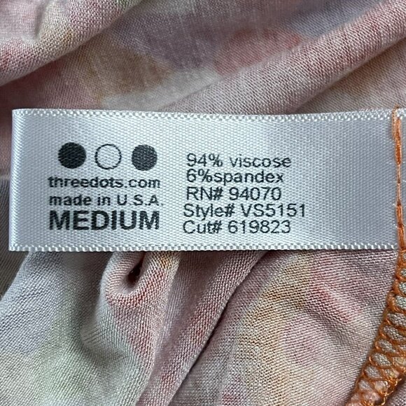 Three Dots Dress Womens Medium Maxi Multicolored Sleeveless Drawstring Racerback - Picture 12 of 14